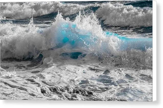 Turquoise Wave - Canvas Print