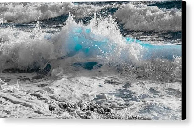 Turquoise Wave - Canvas Print