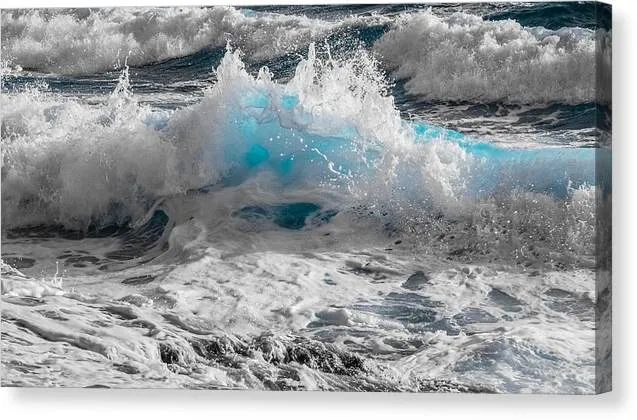 Turquoise Wave - Canvas Print