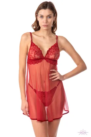 Valery Prestige Camelia Red Chemise