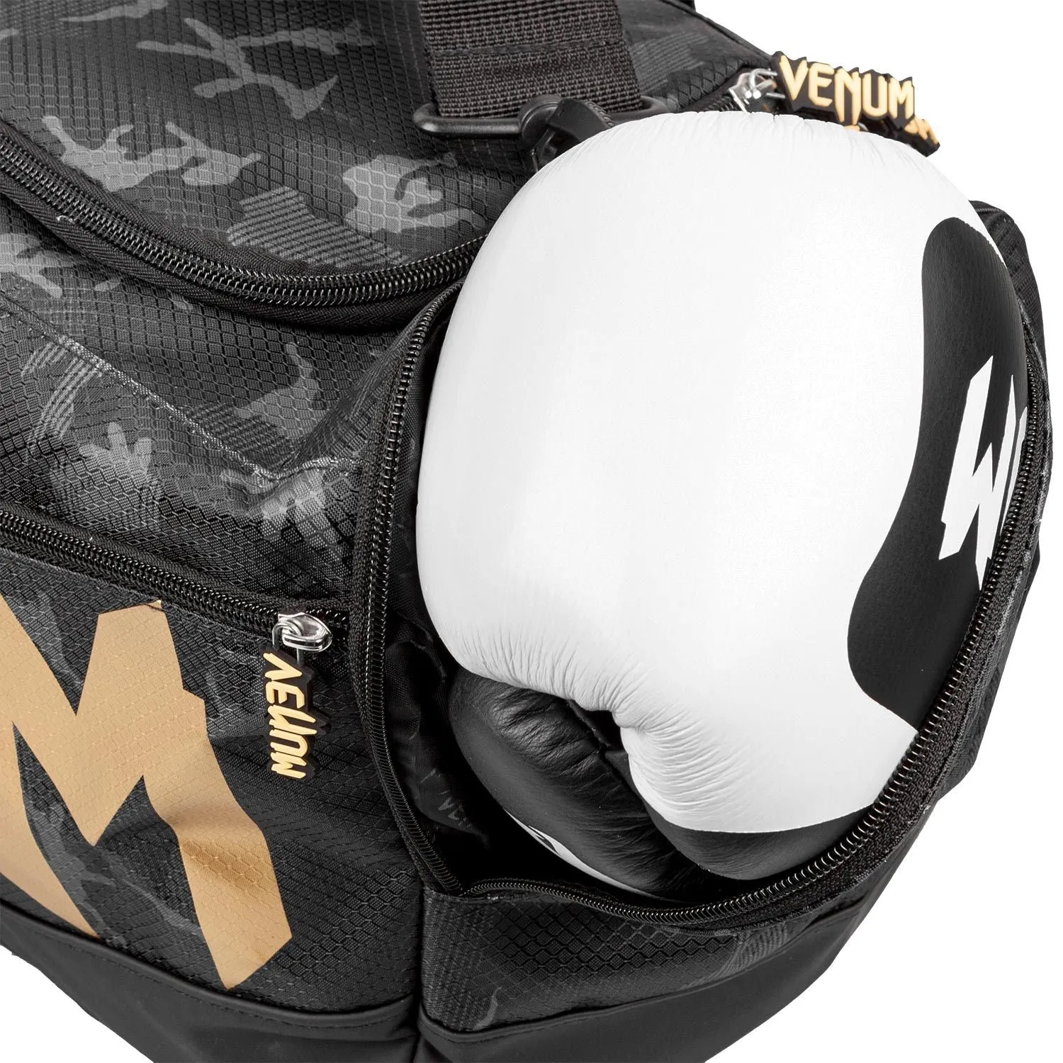 Venum Sparring Sports Bag - Dark Camo/Gold