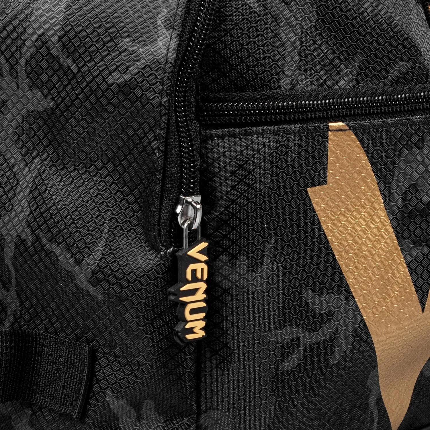 Venum Sparring Sports Bag - Dark Camo/Gold