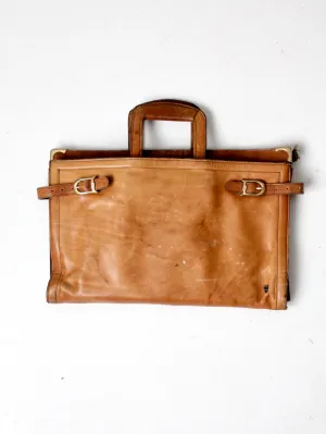 vintage C&C leather attache case