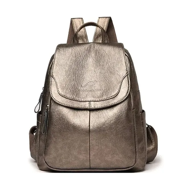 Vintage Leather Backpack