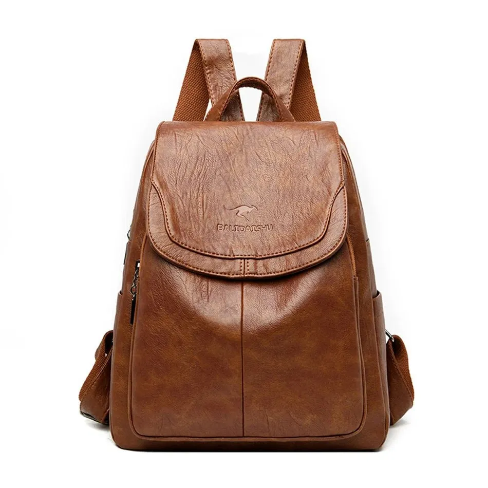 Vintage Leather Backpack