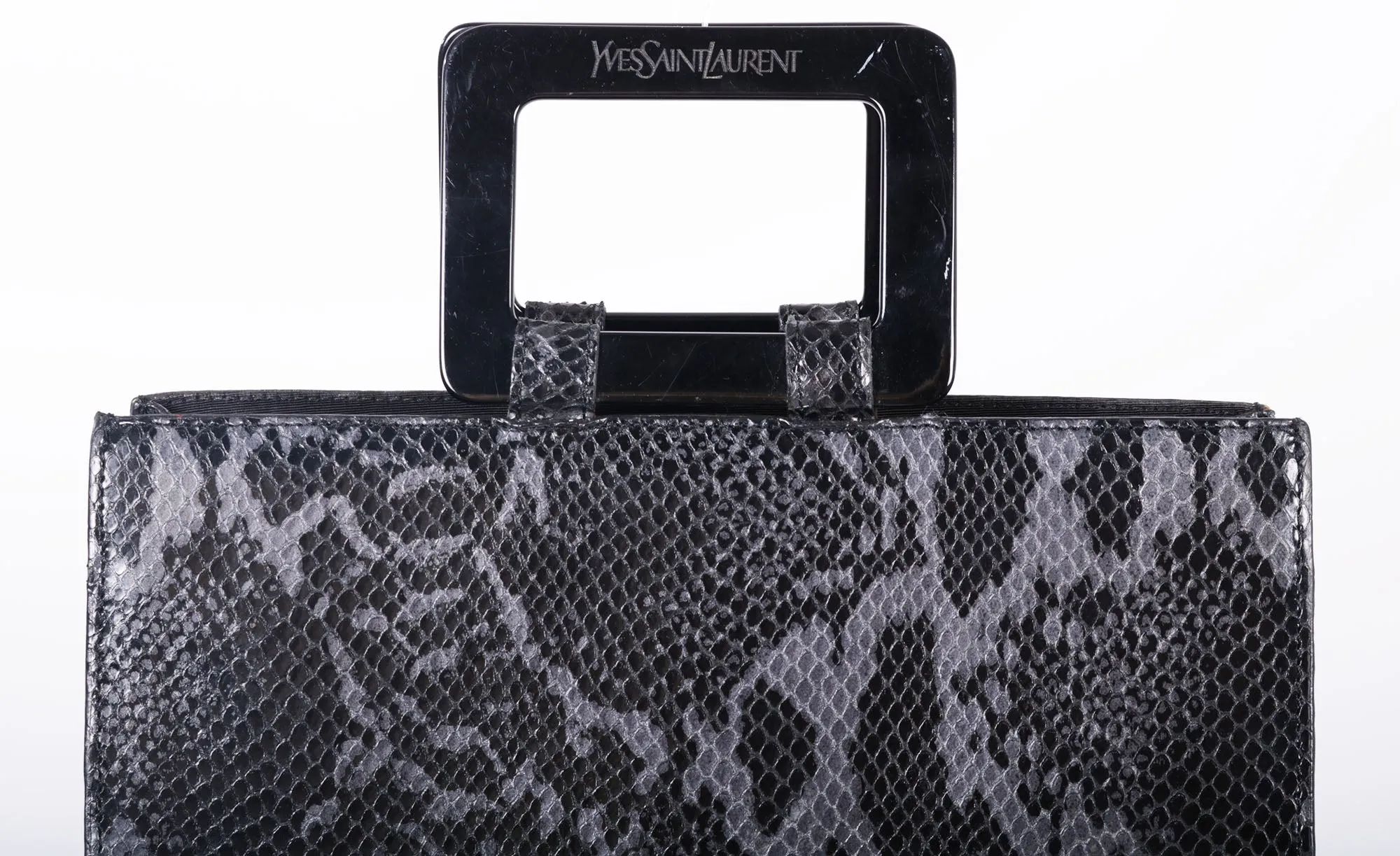 VTG YVES SAINT LAURENT PYTHON LEATHER BAG