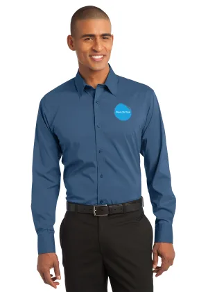 Whippersnapper - Port Authority® Long Sleeve Carefree Poplin Shirt (W100)