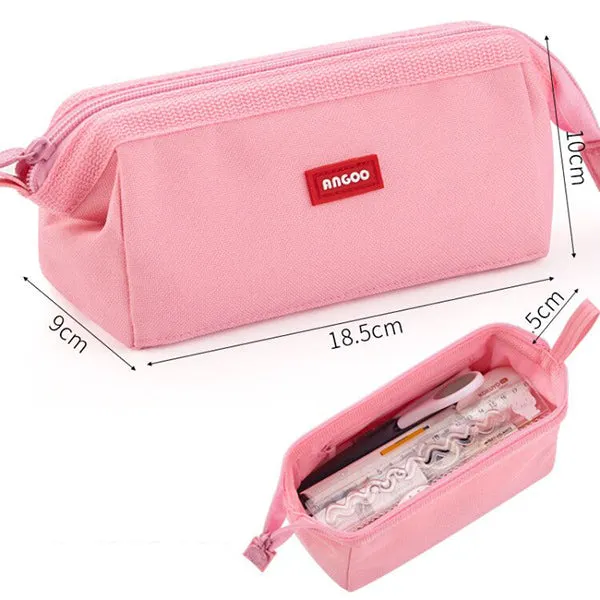 Wide Opening Triangular Pencil Case