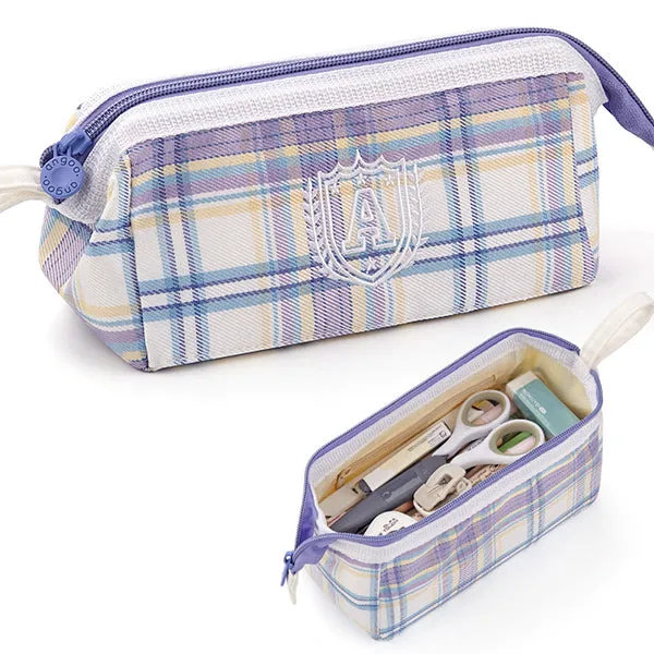 Wide Opening Triangular Pencil Case