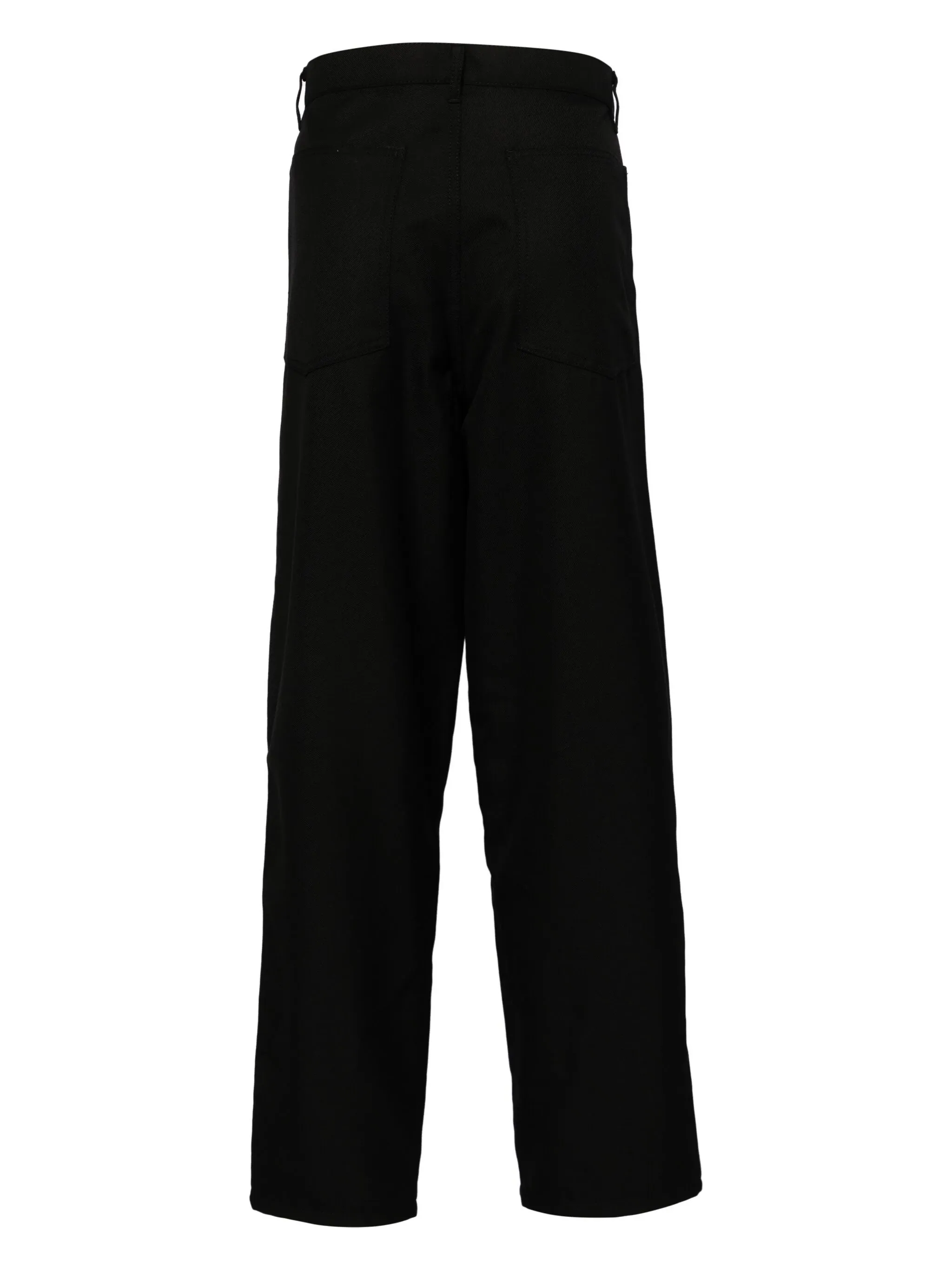 Wool Polyester Plain Pants