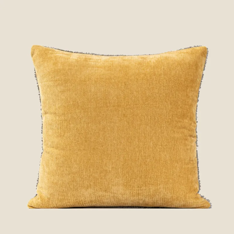 Yellow Geometric Pattern Pillow