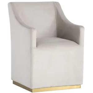 Zane Wheeled Lounge Chair, Prosecco